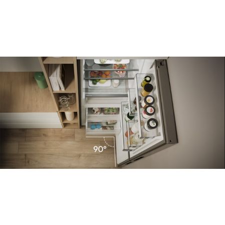 Lodówka Dwudrzwiowa Candy Fresco CNCQ2T618EB 355L Total NoFrost