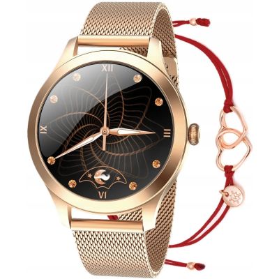 Smartwatch Maxcom FW42 Gold TFT + Bransoletka marki Ania Kruk