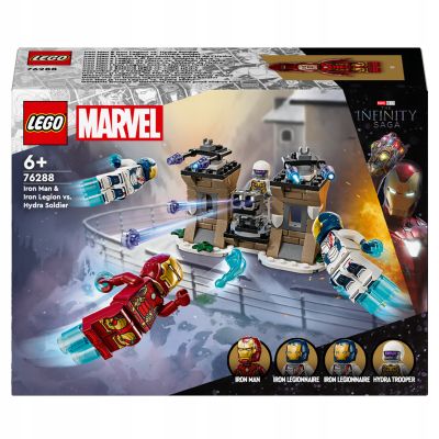 LEGO Marvel Iron Man i Iron Legion kontra żołnierz Hydry 76288 6+ 135 el.