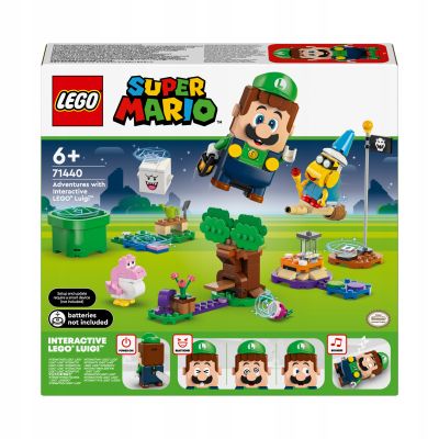 LEGO Super Mario Przygody z interaktywną figurką Luigi 6+ 210 elementów