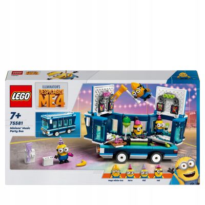 LEGO Minions Imprezowy autobus minionków 75581 7+ 379 elementów