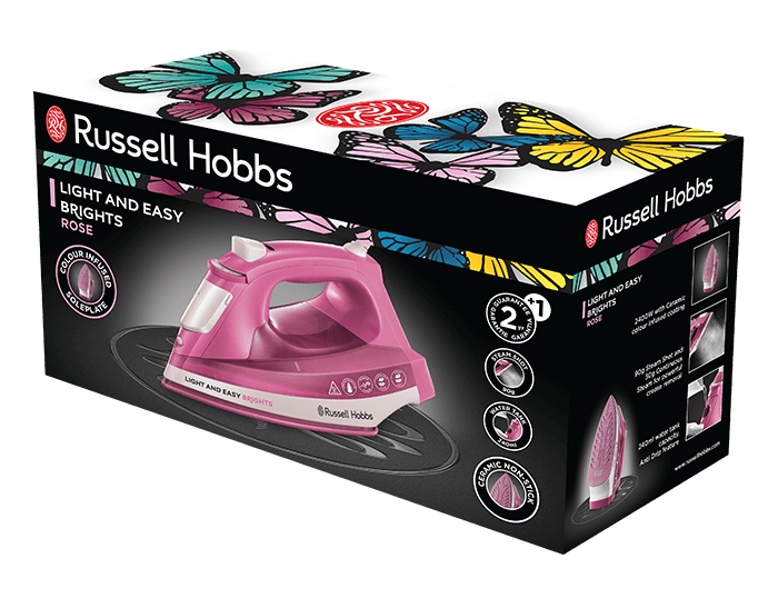 Żelazko różowe Russell Hobbs Light & Easy Brights 25760-56