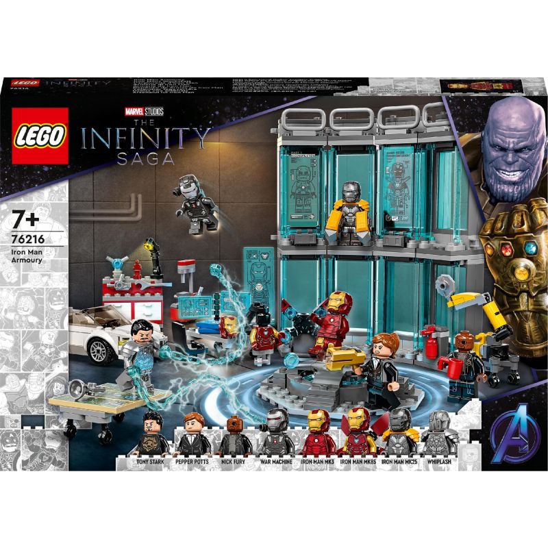LEGO Marvel Zbrojownia Iron Mana 76216 496 el. 7+