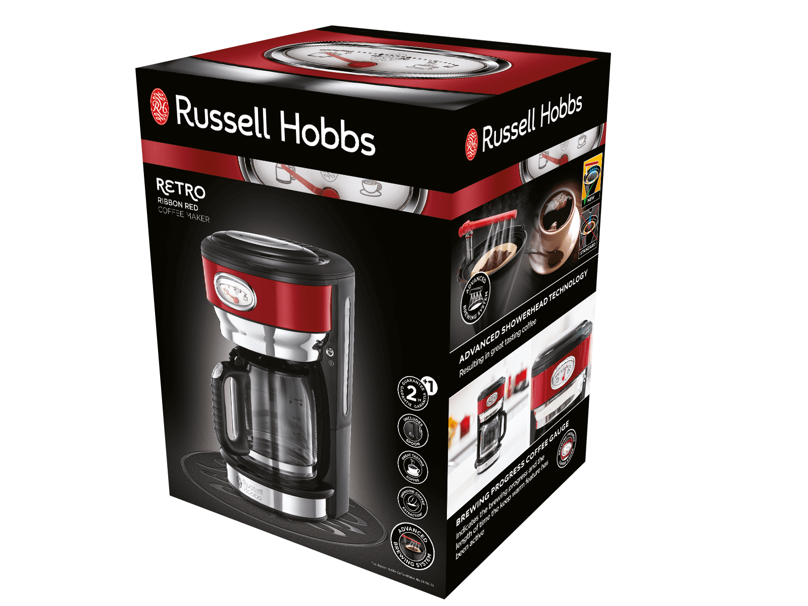 Ekspres do kawy Russell Hobbs Retro Ribbon Red 21700-56